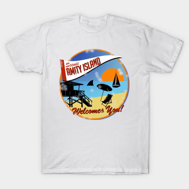 Amity Island Tourist T-Shirt by PopCultureShirts